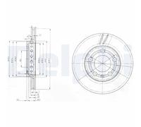 Delphi Pair of Brake Discs BG3695