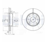 DELPHI BG3790 Brake disc
