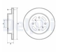 Delphi Brake Discs BG3941 2x Front 257mm Outer Diameter Vented Fits Suzuki Ignis
