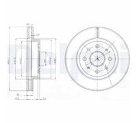 DELPHI BG4019 Brake disc