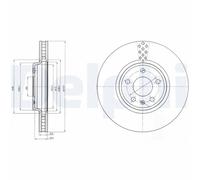 Delphi BG4080C 320mm Front Coated Brake Disc Set for Audi A4 A5 Q5 NEW