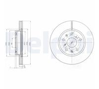 x2 Front Brake Disc Delphi BG4093C Fits Fiat Mitsubishi Suzuki Sedici L300 SX4