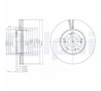 DELPHI BG4119 Brake disc