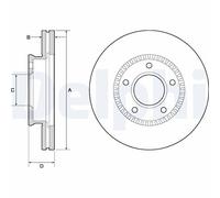 x2 Front Brake Disc Delphi BG4663C Fits Mazda Bongo Friendee MPV Braking System