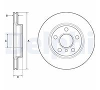 DELPHI BG4704C Brake disc