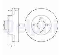 DELPHI BG4810C Brake disc