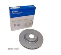 x2 Front Brake Disc Delphi BG5163C Fits Fiat 500e Braking System Vented Coated