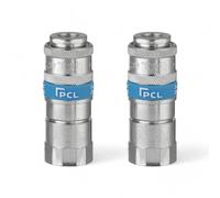 x2 Genuine PCL Air Line Airflow Female Coupling 1/2 BSP Fitting Connector