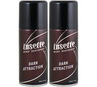 x2 Insette Dark Attraction Mens Deodorant Body Spray 150ml