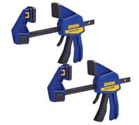 X2 Irwin Quick Grip Quick Change Medium Duty 600mm 24 Inch Bar Clamp Q/g524Qcn