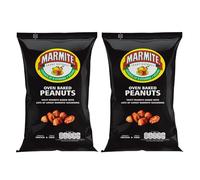 x2 Marmite Oven Baked Peanuts, 190g - Savoury Snack Hampers of Roasted Nut Goodness