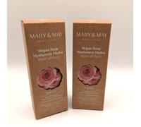 x2 [MARY&MAY] ROSE HYALURONIC HYDRA WASH OFF PACK 30G - Twin Pack