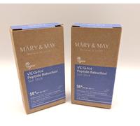 x2 [MARY&MAY] VEGAN PEPTIDE BAKUCHIOL SUN STICK SPF50+ P 18G - Twin Pack
