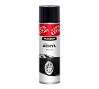 x2 Maston Car-Rep Auto Spray Paint Universal AutoACRYL Black Gloss 500ml