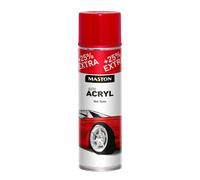 x2 Maston Car-Rep Auto Spray Paint Universal AutoACRYL Red 500ml