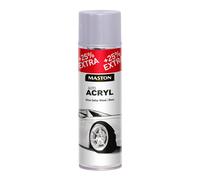 x2 Maston Car-Rep Spray Paint Universal AutoACRYL Silver Dollar Wheel 500ml
