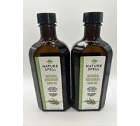 x2 Nature Spell Hair Oil Rosemary Castor Argan Hair Growth Treatment 150ml