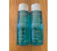 X2 New & Sealed CLARINS Gentle Eye Make Up Remover 125ml DUO- Sensitive Eyes