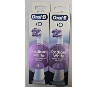 X2 ORAL B iO Radiant White Replacement Toothbrush Head - Pack of 2