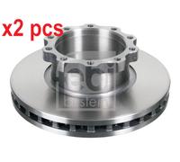 X2 PCS 09099 FRONT AXLE BRAKE DISC FEBI BILSTEIN