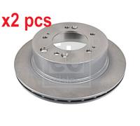X2 PCS 108545 REAR AXLE BRAKE DISC FEBI BILSTEIN