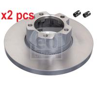 X2 PCS 11393 FRONT AXLE BRAKE DISC FEBI BILSTEIN