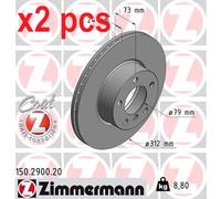 ZIMMERMANN 150.2900.20 Brake disc