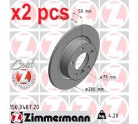 ZIMMERMANN 150.3487.20 Brake disc