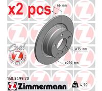ZIMMERMANN Brake disc BMW 150.3499.20 34216792225 Brake rotor,Brake discs,Brake rotors