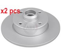 Rear Set 2x Brake Discs A.B.S. 15962 for Seat/VW Cordoba/Ibiza/Toledo/Golf/Quant