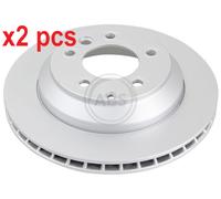 2x Original A.B.S. Brake Disc 17502 for Audi Porsche VW