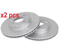 Front Set 2x Brake Discs A.B.S. 17550 for Hyundai Getz/Click (01-12)