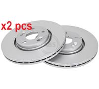 2x Original A.B.S. Brake Disc 17672 for Renault