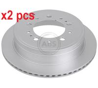 A.B.S. Brake disc 17984 345 18 5 150 Vented Coated TOYOTA: Land Cruiser 200, Sequoia II