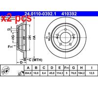 Rear Brake Disc for KIA:CARENS 58411-A4000
