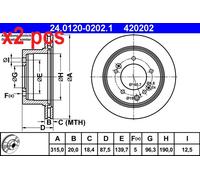 ATE 24.0120-0202.1 Brake disc