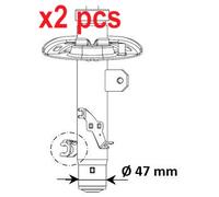 X2 PCS 3338013 SHOCK ABSORBER KYB