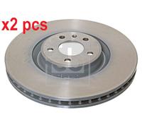 X2 PCS 44107 FRONT AXLE BRAKE DISC FEBI BILSTEIN
