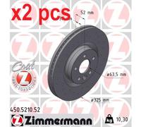 X2 PCS BRAKE DISC 450.5210.52
