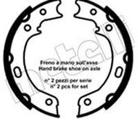 X2 PCS 53-0692 BRAKE SHOE SET, PARKING BRAKE METELLI