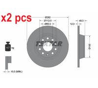 X2 PCS 92140803 BRAKE DISC TEXTAR