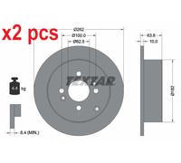 X2 PCS 92161303 BRAKE DISC TEXTAR