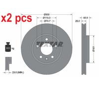 X2 PCS 92205605 BRAKE DISC TEXTAR