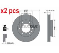 X2 PCS 92253403 BRAKE DISC TEXTAR