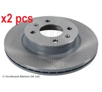 X2 PCS ADG04382 BRAKE DISC BLUE PRINT