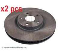 X2 PCS ADT343158 FRONT AXLE BRAKE DISC BLUE PRINT