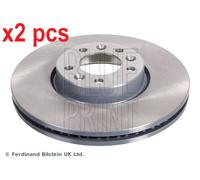 X2 PCS ADT343317 FRONT AXLE BRAKE DISC BLUE PRINT