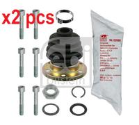 X2 PCS BOTH SIDES L&R 08304 FITS AUDI 80 BELLOW KIT, DRIVE SHAFT FEBI BILSTEIN