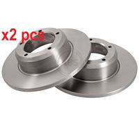 X2 PCS BOTH SIDES L&R 15615 BRAKE DISC A.B.S.