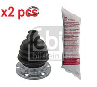 X2 PCS BOTH SIDES L&R 38333 FITS AUDI A3 BELLOW KIT, DRIVE SHAFT FEBI BILSTEIN